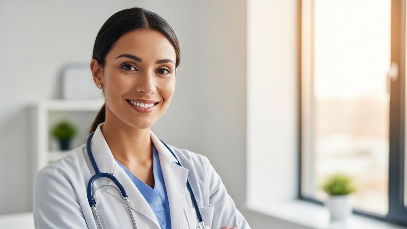 Friendly female GP at Camberwell Health.